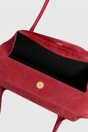 OYSTER SHOULDER BAG - GOJI SUEDE