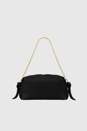 BRIOCHE POUCH - BLACK PEBBLE GRAINED LEATHER