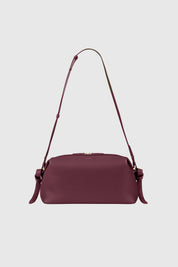 BRIOCHE POUCH - WINE PEBBLE GRAINED LEATHER