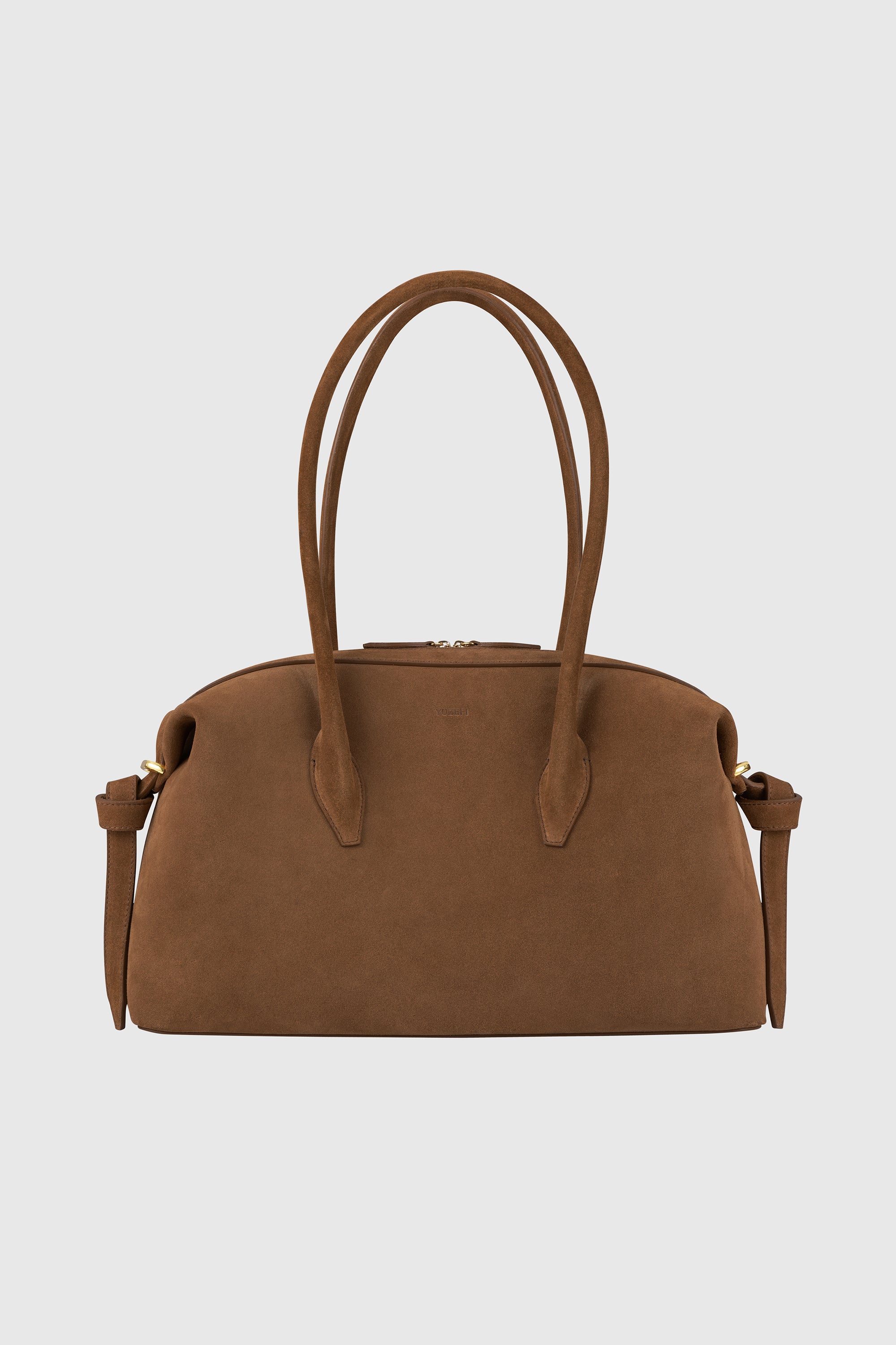 BRIOCHE DUFFLE - COGNAC SUEDE – Yuzefi