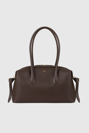 BRIOCHE DUFFLE - ESPRESSO PEBBLE GRAINED LEATHER
