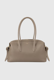 BRIOCHE DUFFLE - TAUPE PEBBLE GRAINED LEATHER