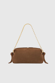 BRIOCHE POUCH - COGNAC SUEDE