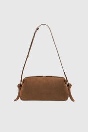BRIOCHE POUCH - COGNAC SUEDE