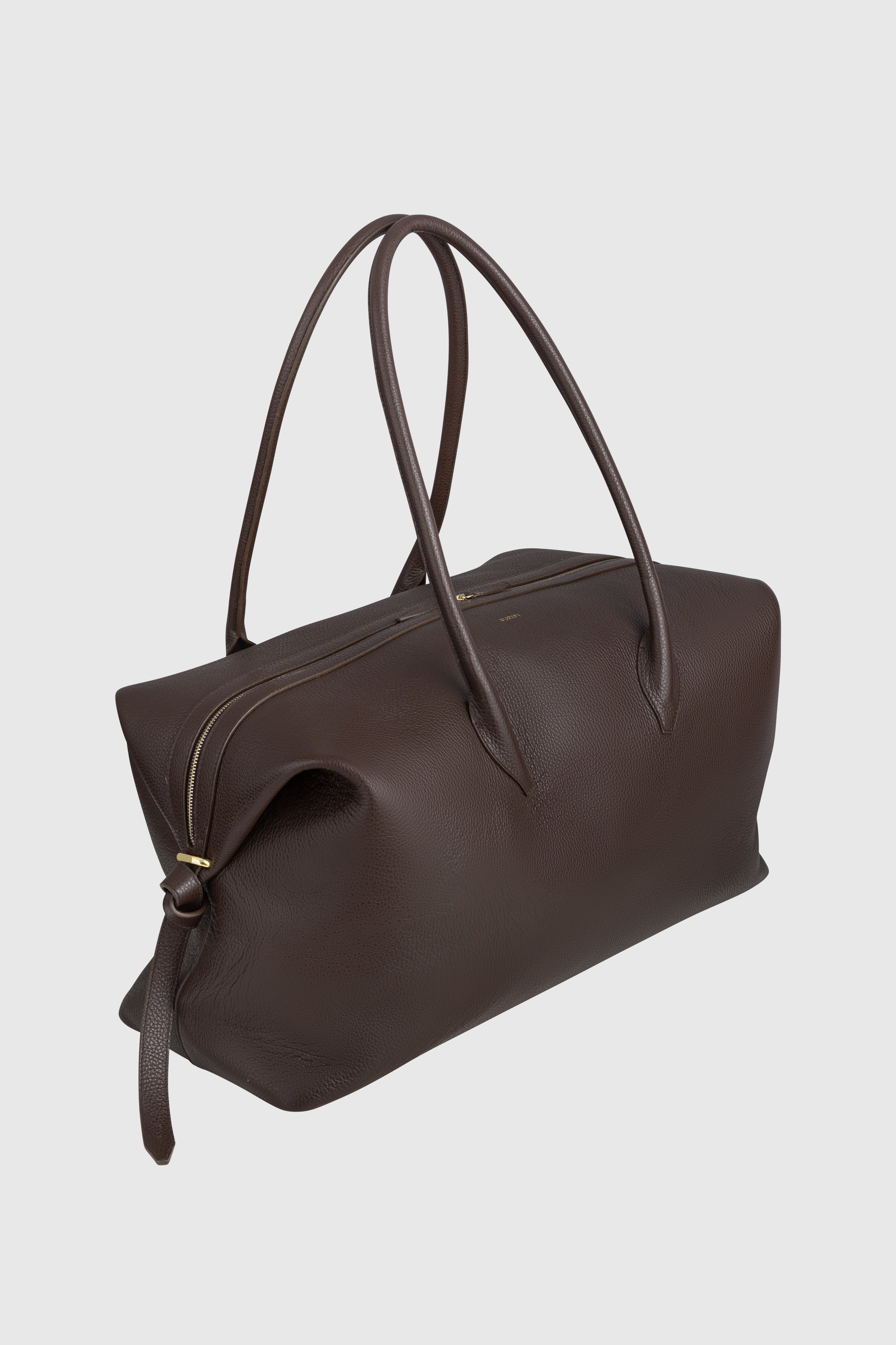 BRIOCHE WEEKENDER - ESPRESSO PEBBLE GRAINED LEATHER
