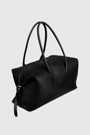 BRIOCHE WEEKENDER - BLACK PEBBLE GRAINED LEATHER