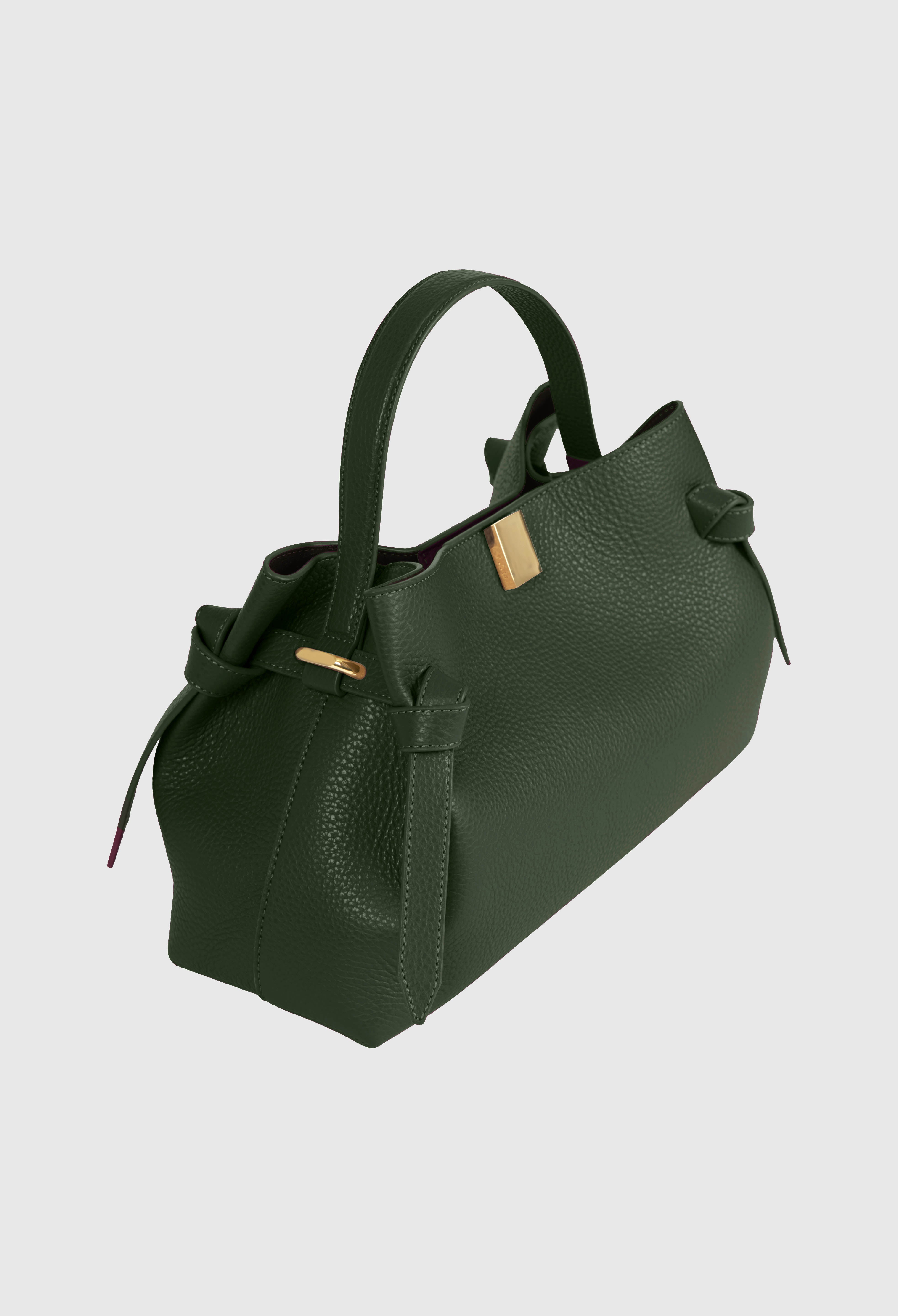 GYOZA - PINE PEBBLE GRAINED LEATHER