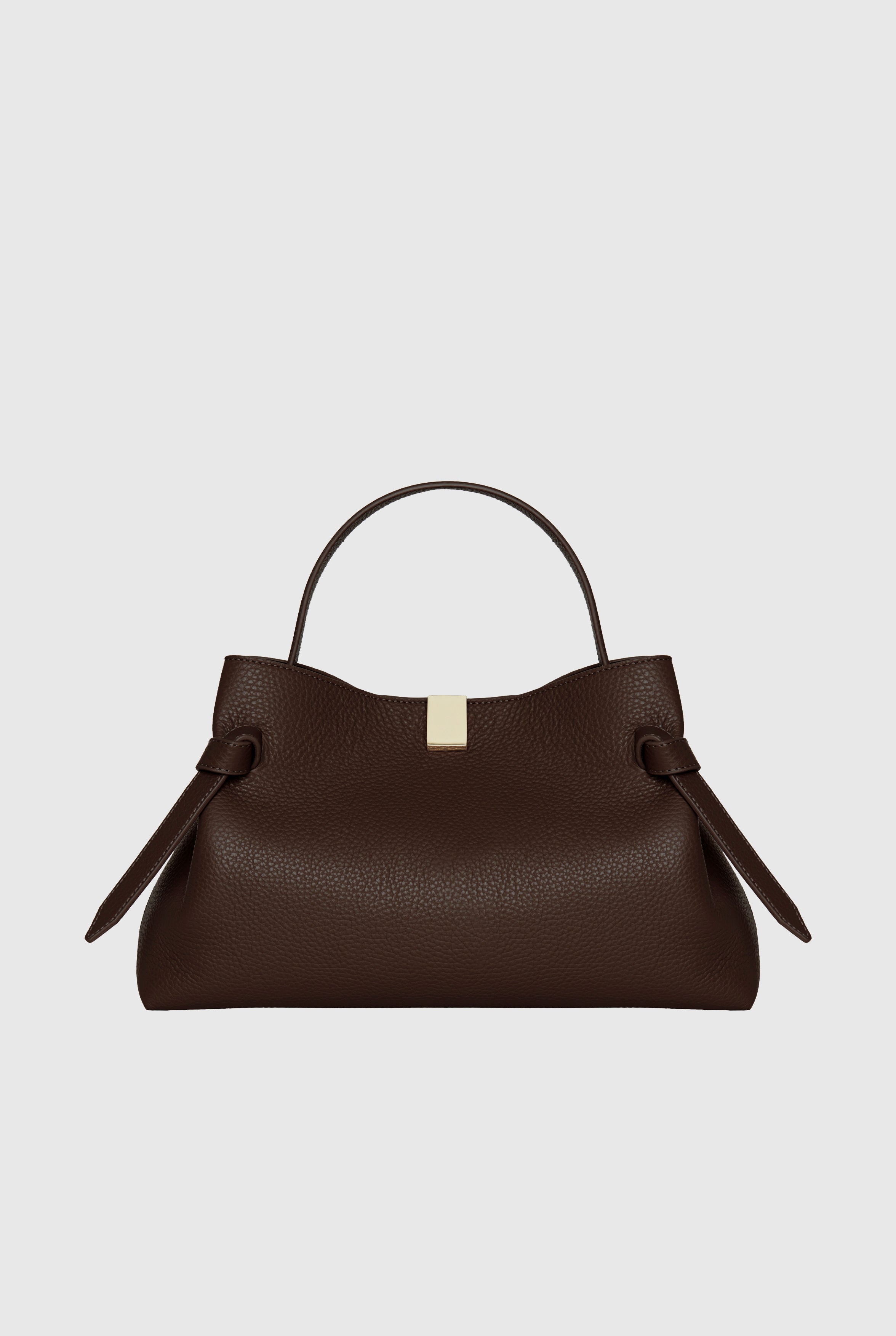 GYOZA - ESPRESSO PEBBLE GRAINED LEATHER