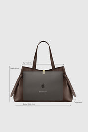 GYOZA TOTE - MAPLE PEBBLE GRAINED LEATHER