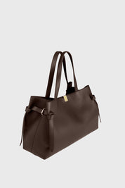 GYOZA TOTE - ESPRESSO PEBBLE GRAINED LEATHER