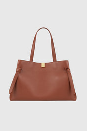 GYOZA TOTE - MAPLE PEBBLE GRAINED LEATHER