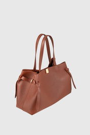 GYOZA TOTE - MAPLE PEBBLE GRAINED LEATHER