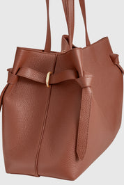 GYOZA TOTE - MAPLE PEBBLE GRAINED LEATHER