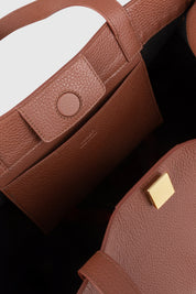GYOZA TOTE - MAPLE PEBBLE GRAINED LEATHER