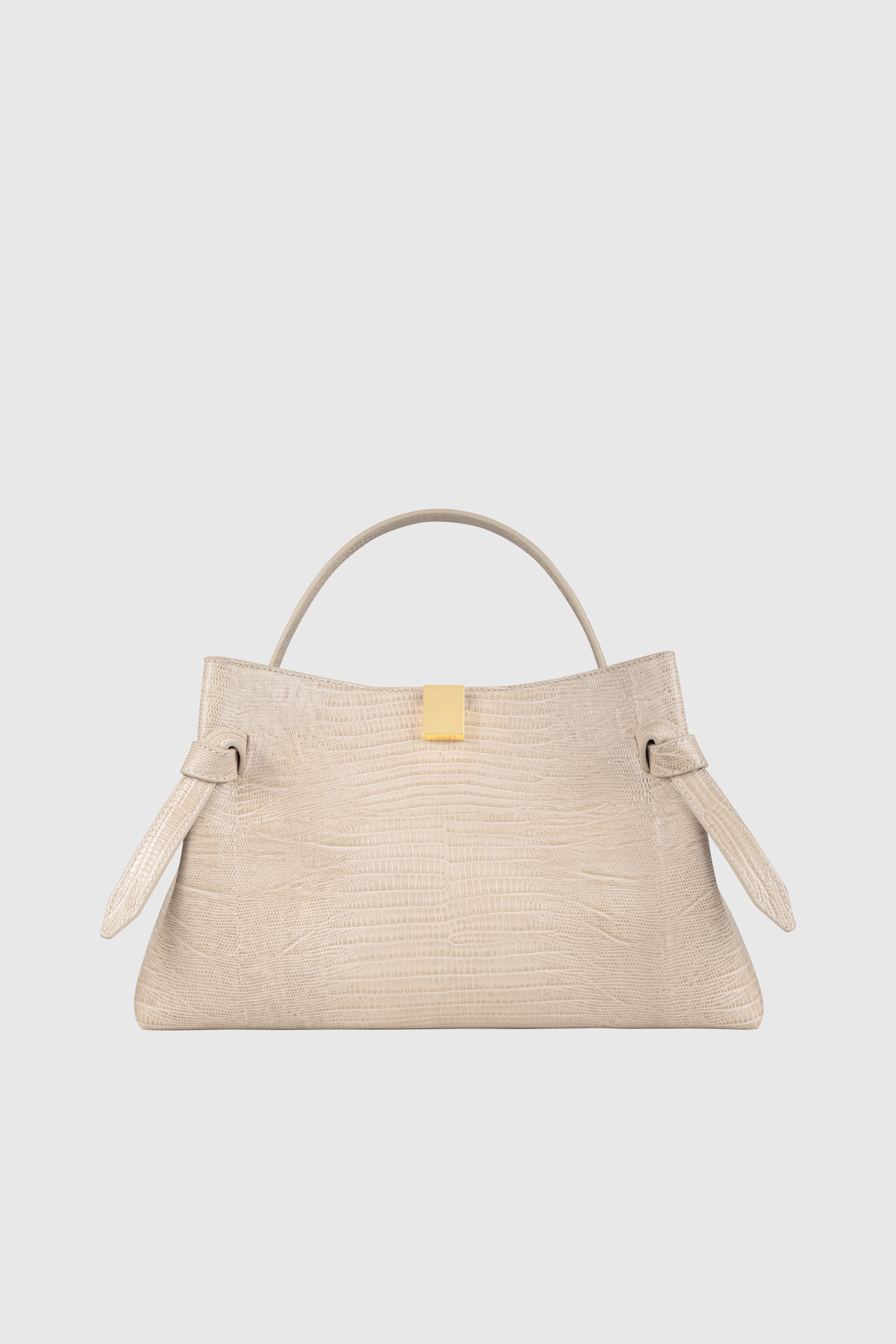 GYOZA - EMBOSSED LIZARD COWHIDE LEATHER