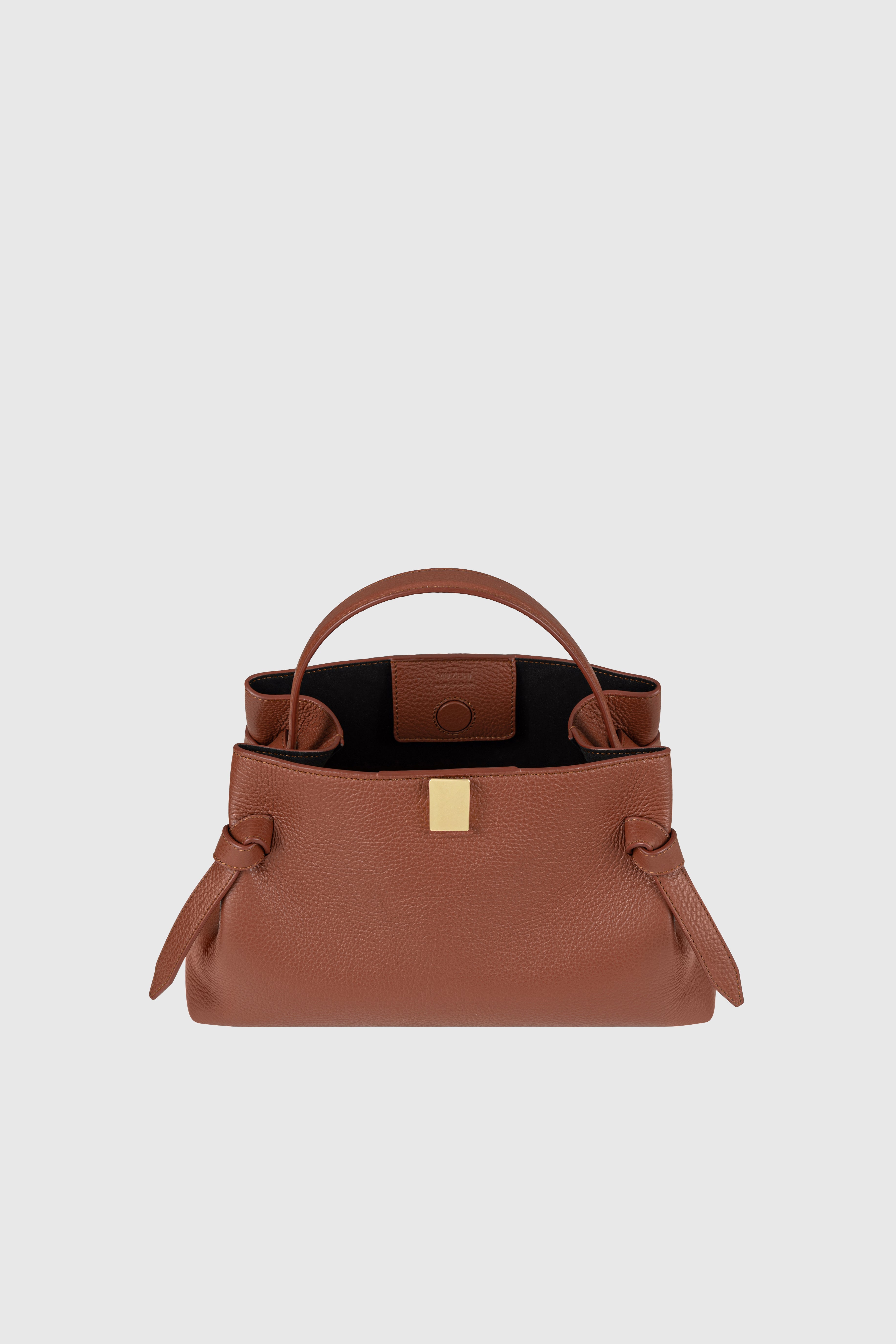 GYOZA - MAPLE PEBBLE GRAINED LEATHER