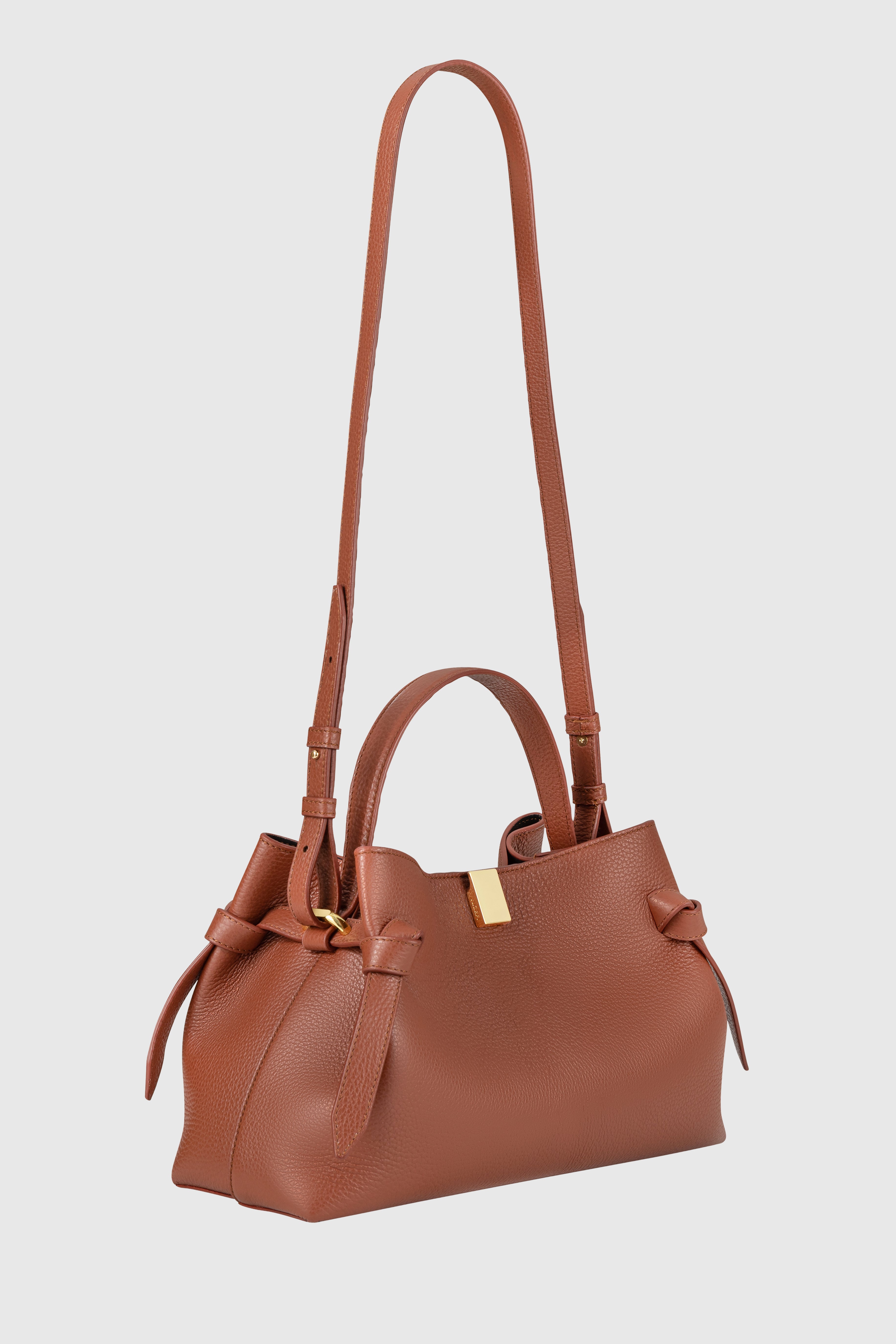 GYOZA - MAPLE PEBBLE GRAINED LEATHER