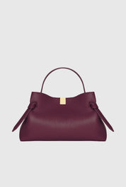 GYOZA - WINE PEBBLE GRAINED LEATHER