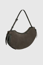 LARGE FORTUNE COOKIE - AGAVE SUEDE