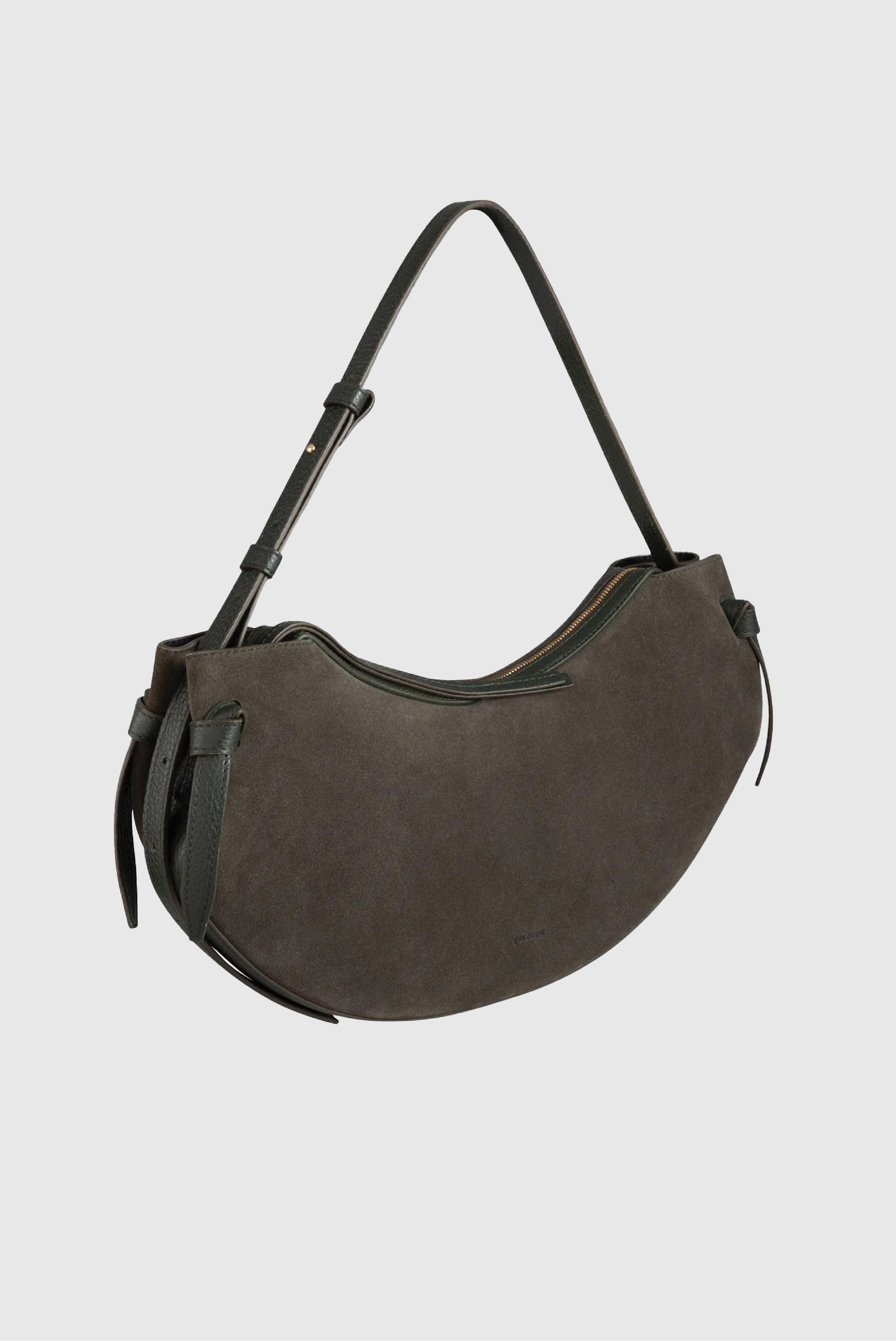 LARGE FORTUNE COOKIE - AGAVE SUEDE