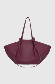 LARGE MOCHI - WINE PEBBLE GRAINED LEATHER