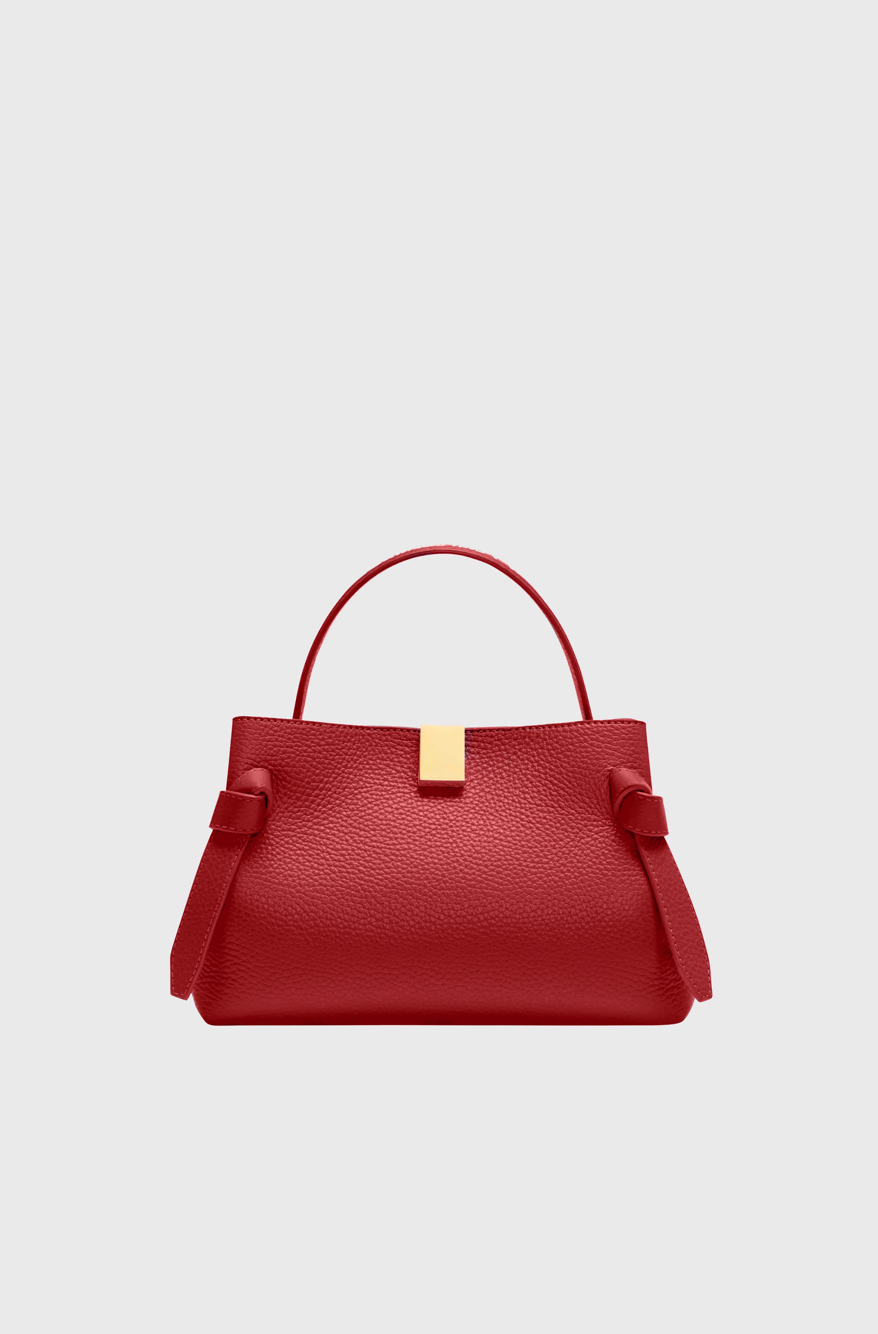 GYOZA MINI - CAYENNE PEBBLE GRAINED LEATHER