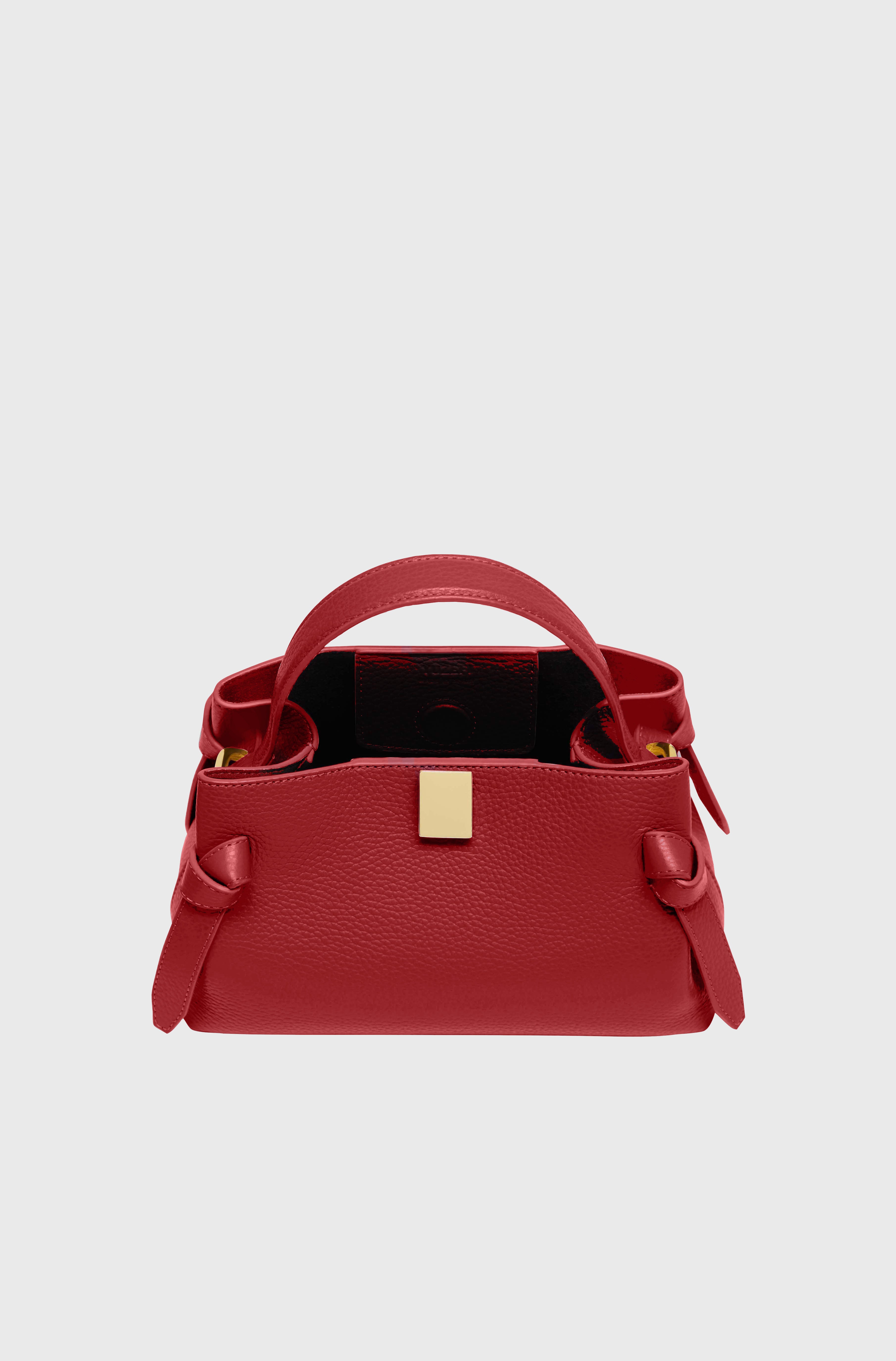 GYOZA MINI - CAYENNE PEBBLE GRAINED LEATHER