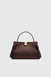 GYOZA MINI - ESPRESSO PEBBLE GRAINED LEATHER