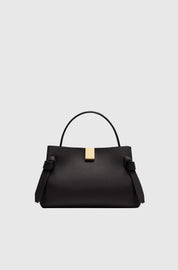 GYOZA MINI - BLACK PEBBLE GRAINED LEATHER