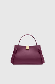 GYOZA MINI - WINE PEBBLE GRAINED LEATHER