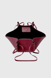 MOCHI - CRANBERRY PEBBLE GRAINED LEATHER