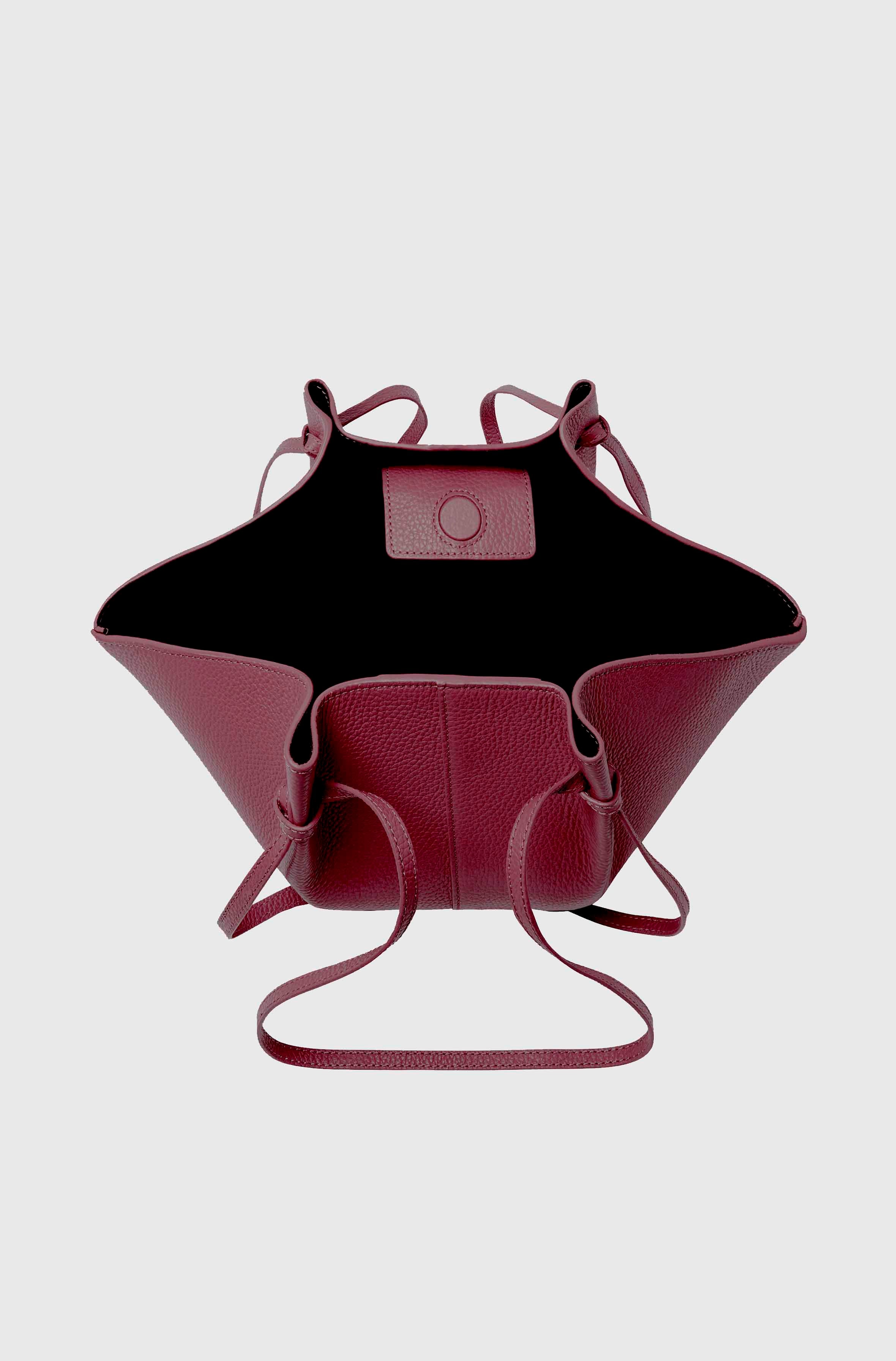 MOCHI - CRANBERRY PEBBLE GRAINED LEATHER