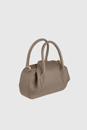 OYSTER MINI DUFFLE - TAUPE PEBBLE GRAINED LEATHER