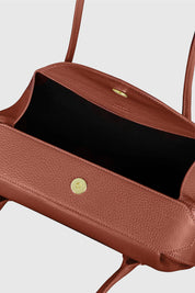 OYSTER SHOULDER BAG - MAPLE PEBBLE GRAINED LEATHER