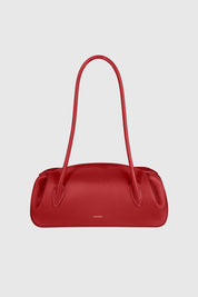 OYSTER SHOULDER BAG - CAYENNE PEBBLE GRAINED LEATHER
