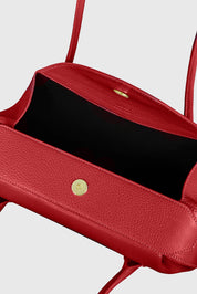 OYSTER SHOULDER BAG - CAYENNE PEBBLE GRAINED LEATHER