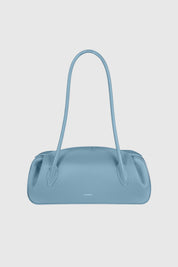 OYSTER SHOULDER BAG - CORNFLOWER PEBBLE GRAINED LEATHER