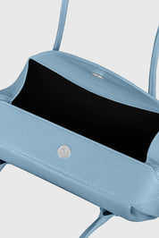 OYSTER SHOULDER BAG - CORNFLOWER PEBBLE GRAINED LEATHER