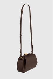 OYSTER MINI CLUTCH - ESPRESSO PEBBLE GRAINED LEATHER