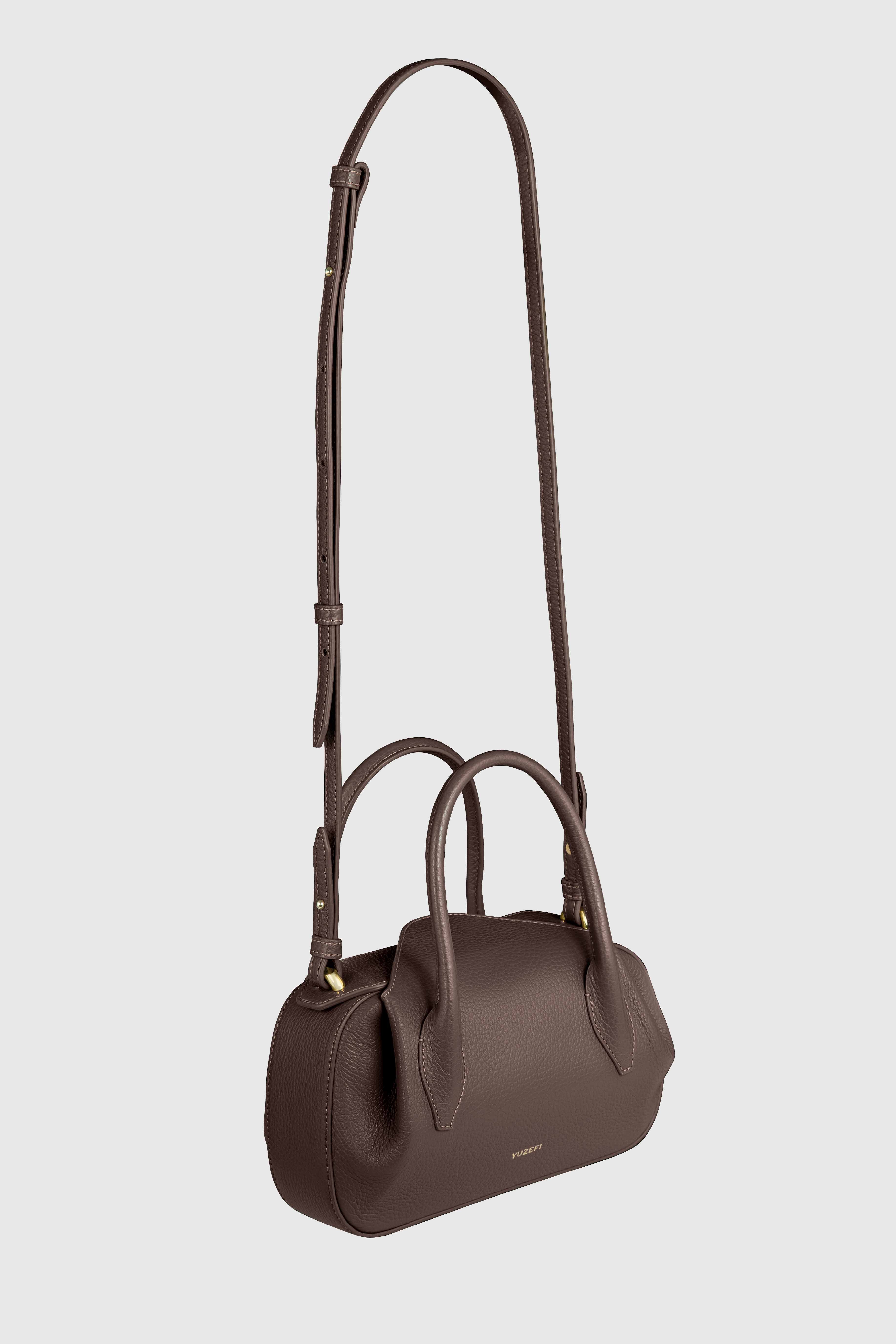 OYSTER MINI DUFFLE - ESPRESSO PEBBLE GRAINED LEATHER