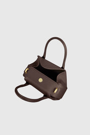 OYSTER MINI DUFFLE - ESPRESSO PEBBLE GRAINED LEATHER