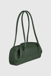 OYSTER SHOULDER BAG - PINE PEBBLE GRAINED LEATHER