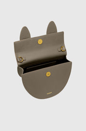 PRETZEL - TAUPE PEBBLE GRAINED LEATHER