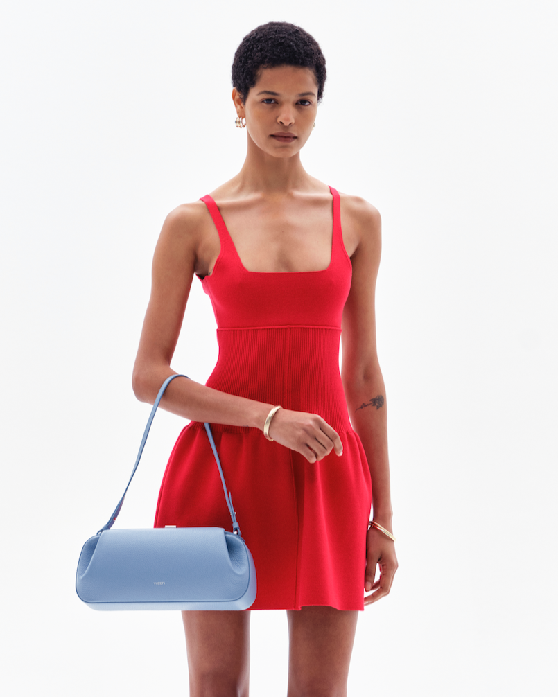 DELYN FLARED DRESS RED – Yuzefi - Main Image