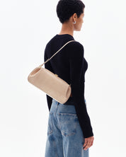 OYSTER CLUTCH - EMBOSSED LIZARD COWHIDE LEATHER