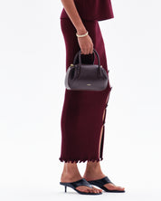 OYSTER MINI DUFFLE - ESPRESSO PEBBLE GRAINED LEATHER