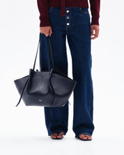 LARGE MOCHI - BLACK SMOOTH LEATHER