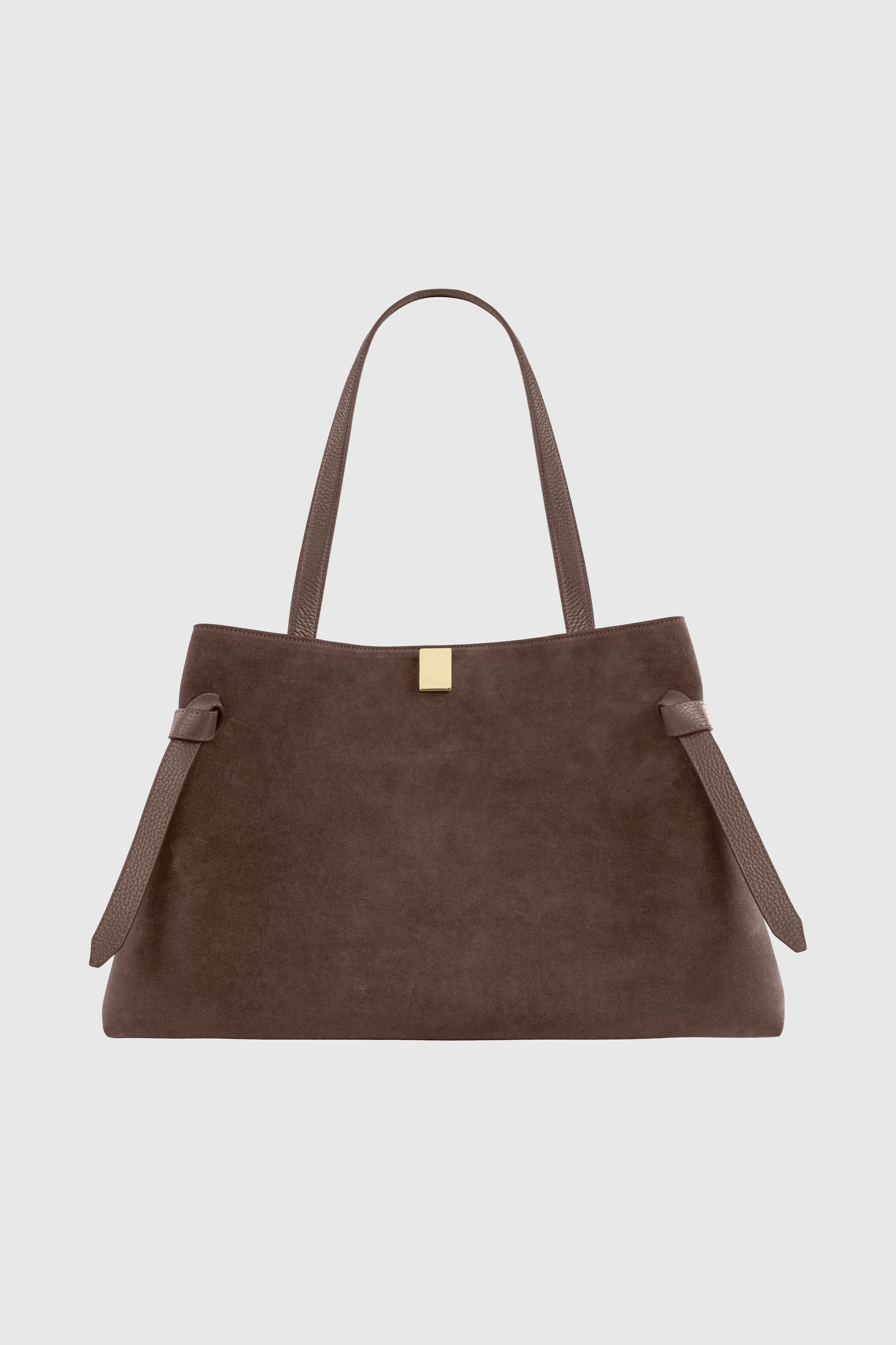 GYOZA TOTE - NUTMEG SUEDE – Yuzefi