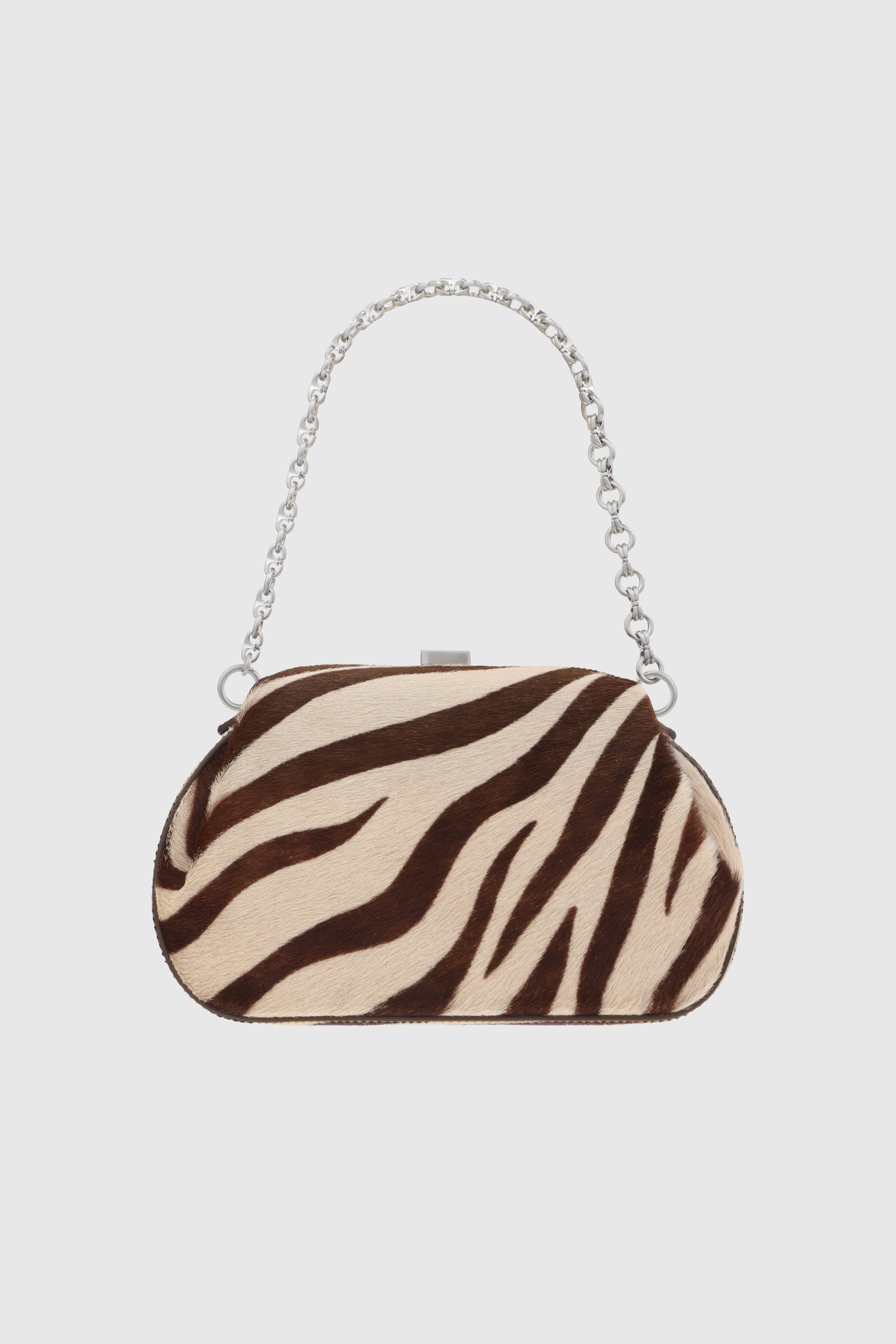 OYSTER MINI CLUTCH - SAVANNA CALF HAIR – Yuzefi