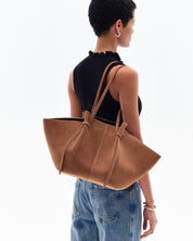 LARGE MOCHI - COGNAC SUEDE